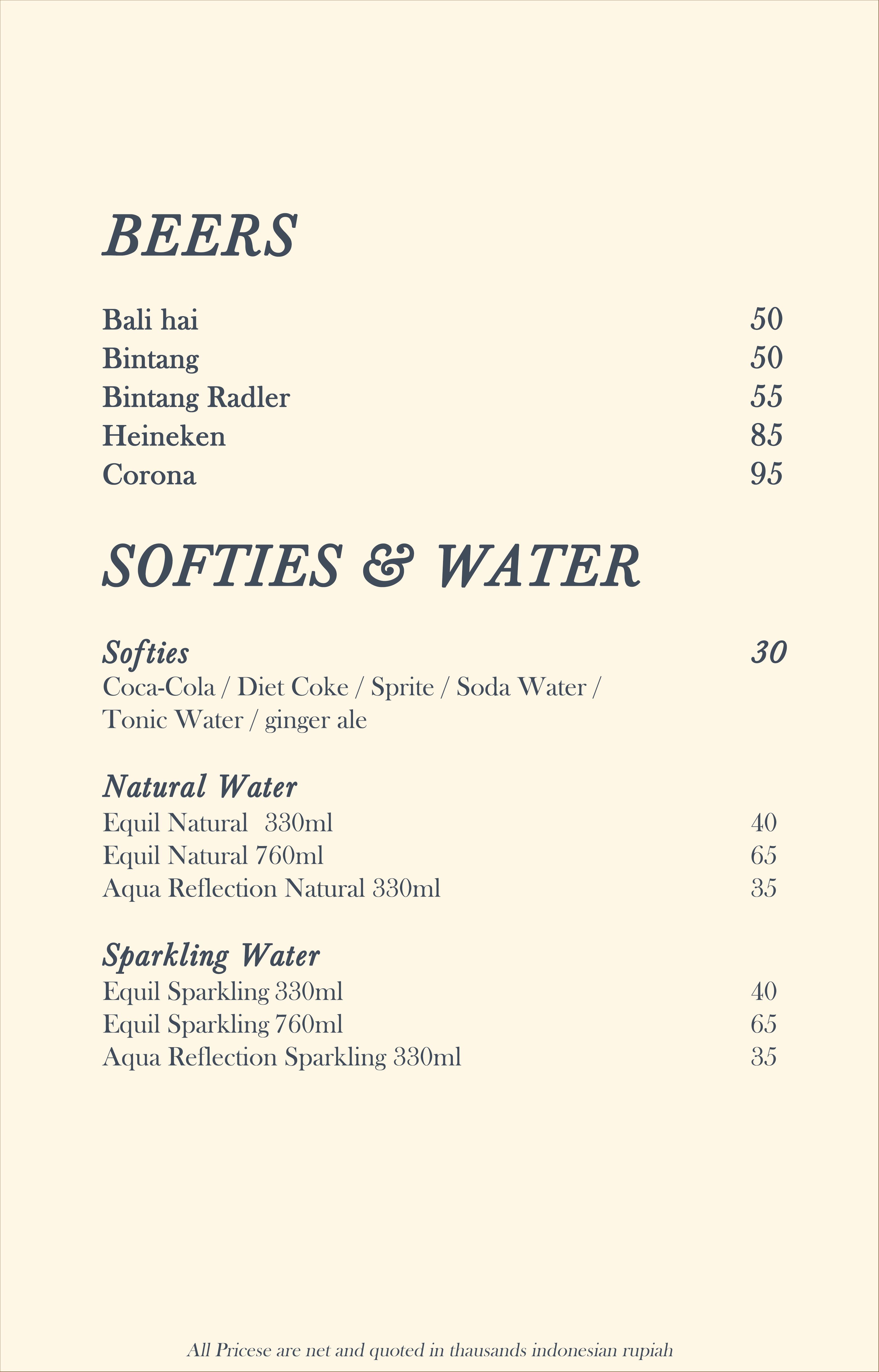 Drink List